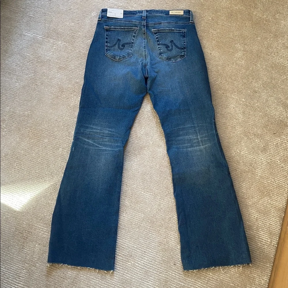 AG Adriano Goldschmied Angel Low-Rise Boot Cut Blue Denim Jeans Size 31 NWT - Picture 10 of 15